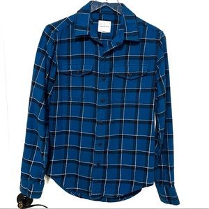 American Eagle Plaid Button Down Shirt Small